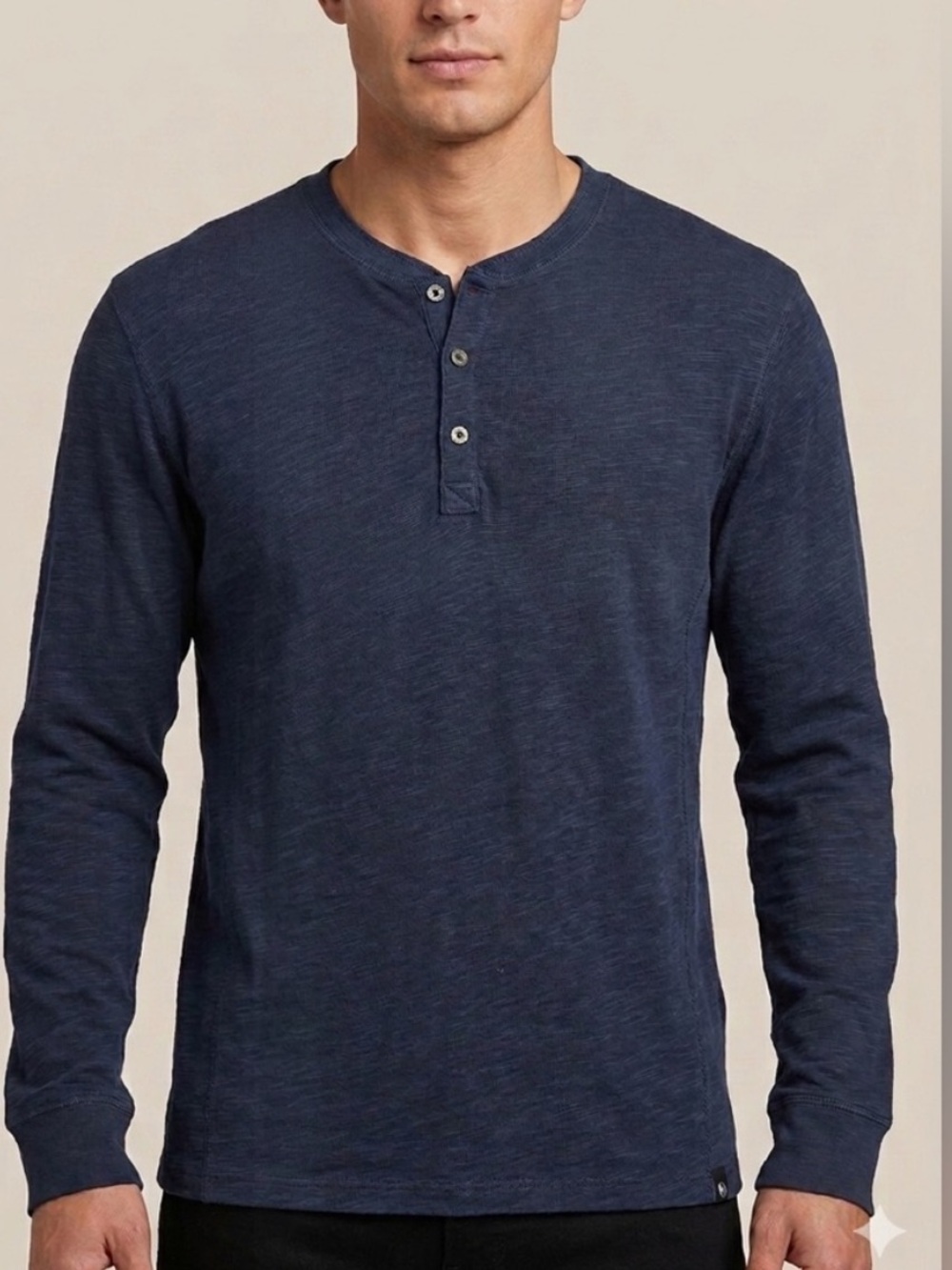NWT Buffalo David Bitton
Navy Long-Sleeve Henley Shirt